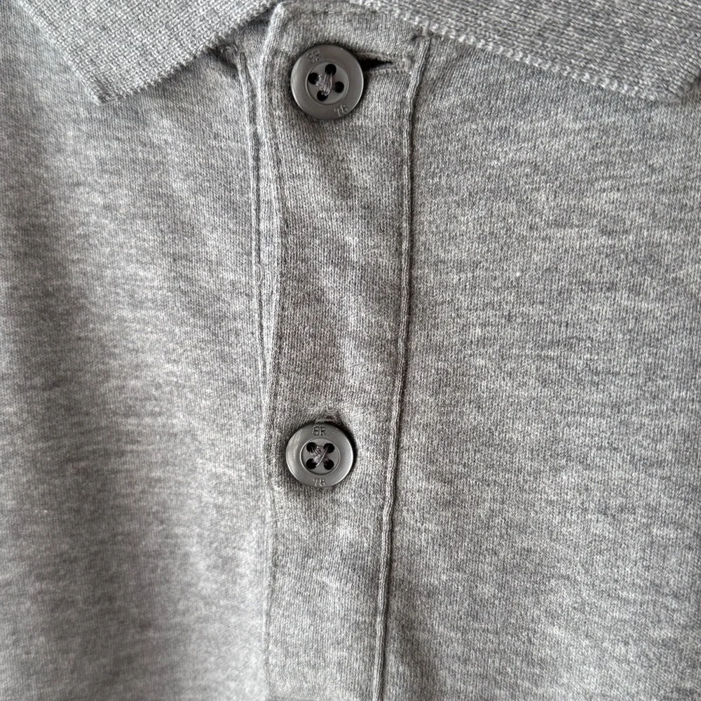 Banana Republic Luxury Touch Slim Fit Grey Polo